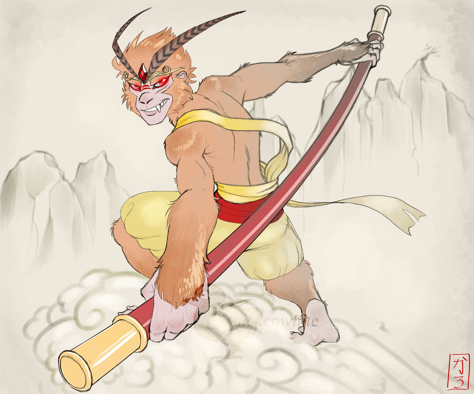 Sun Wukong By Chickenwhite On Deviantart Sun Wukong By Chickenwhite On Deviantart