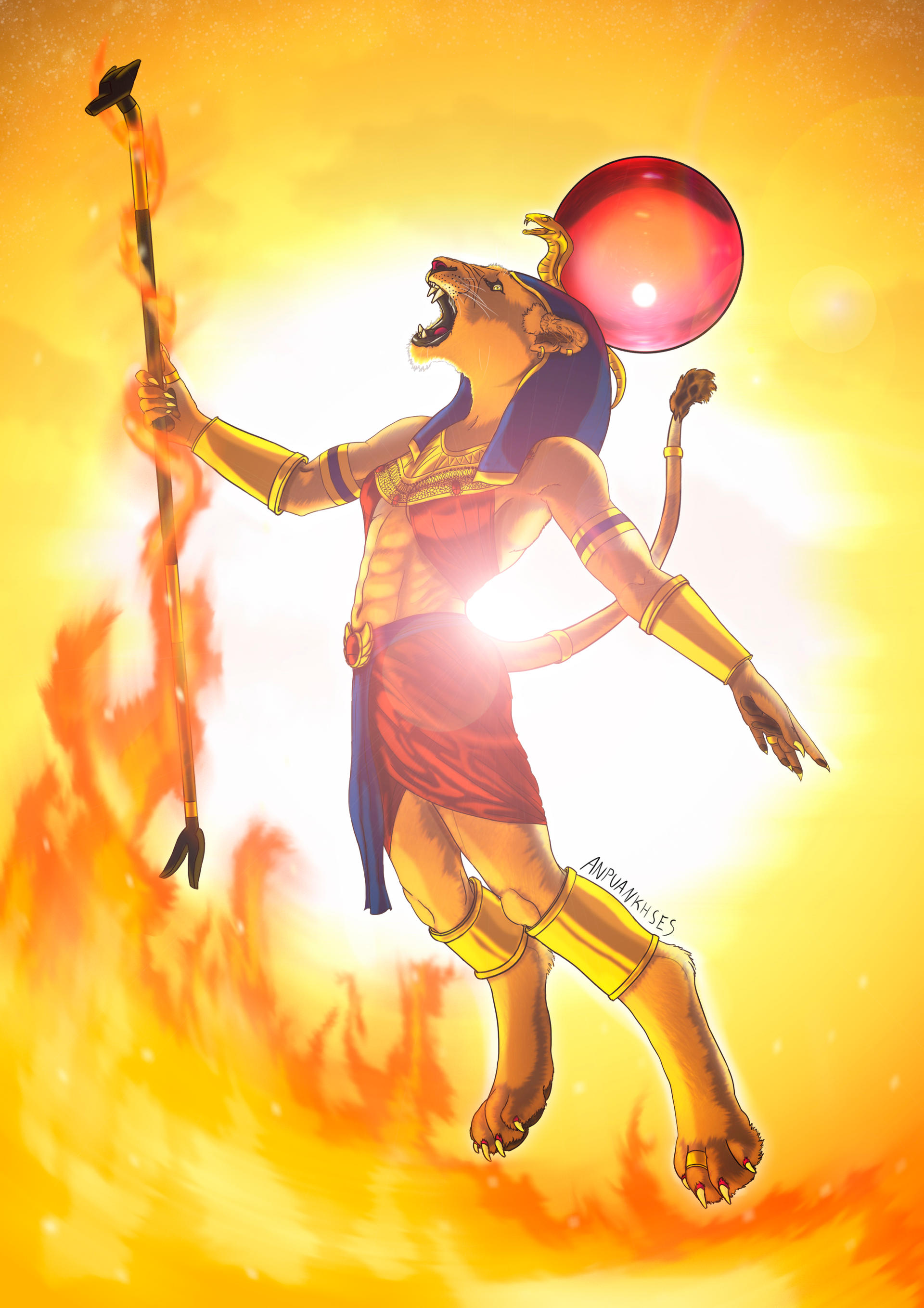 Goddess roar by Anpuankhses on DeviantArt Goddess roar by Anpuankhses on DeviantArt