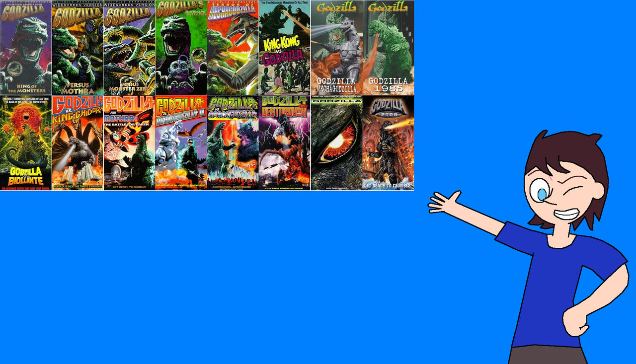 Godzilla Fan Collection My Entire Collection: Godzilla VHS by HDNimbus07 on DeviantArt