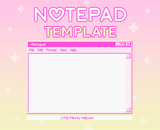 System Notepad Template TEMPLATE: Notepad by Hallyumi on DeviantArt