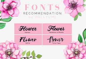 FONTS RECOMMENDATION: Flower