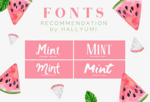 FONT RECOMMENDATION: Mint