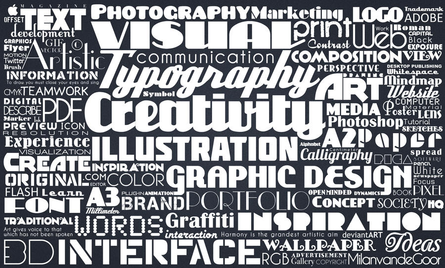 Typographic by miel-g on DeviantArt