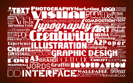 Typographic Red