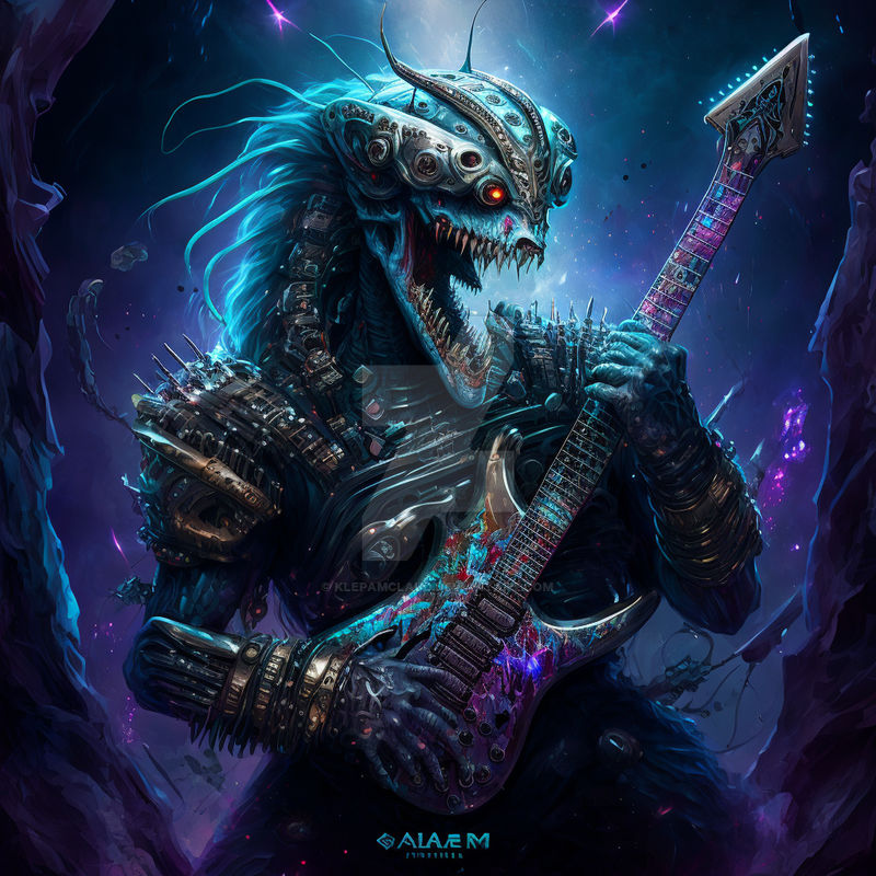 Glam Metal Alien by klepamclaud on DeviantArt