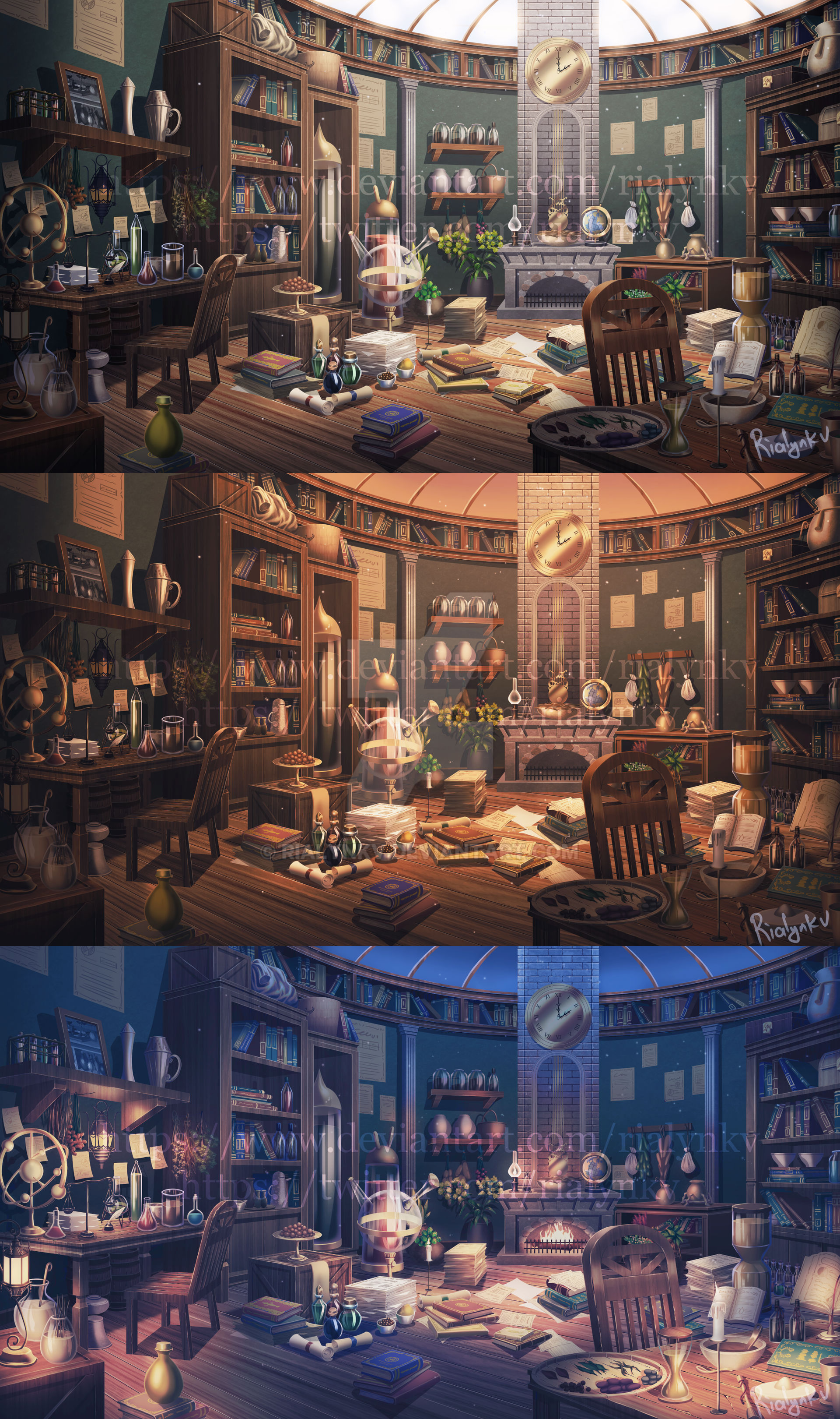 Library/Apothecary by rialynkv on DeviantArt