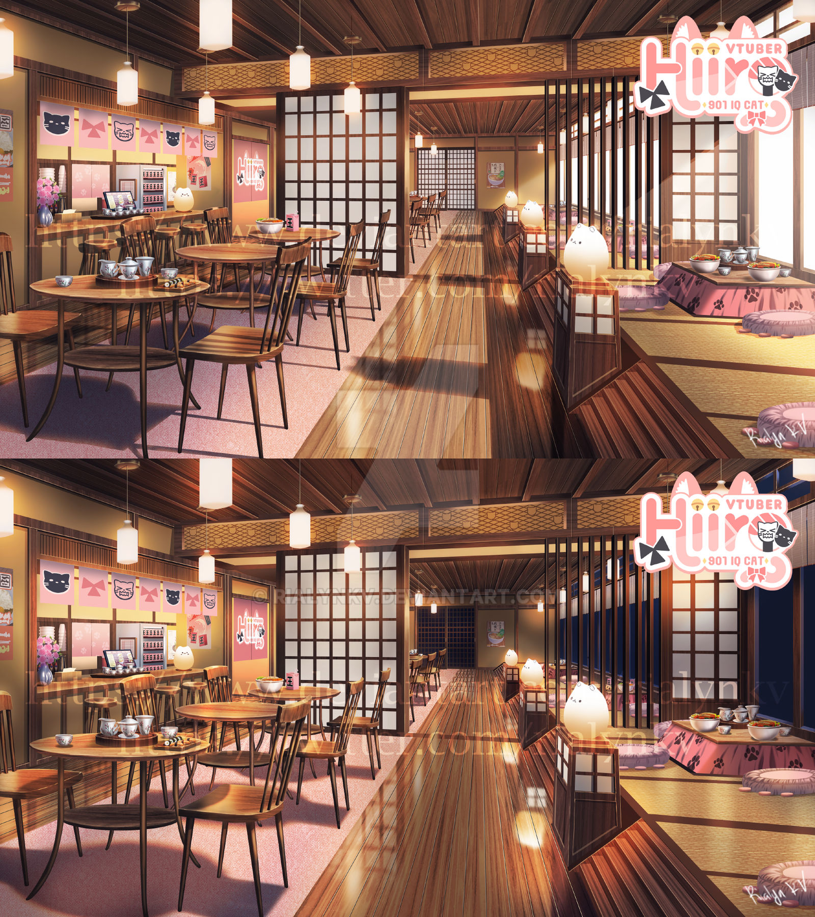 Cat Cafe by rialynkv on DeviantArt
