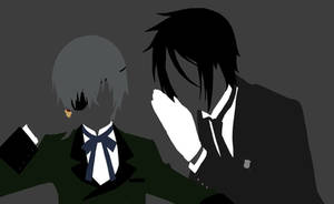 Ciel and Sebastian ~Black Butler~ (minimalistic)