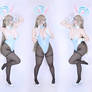 Asuna and Toki (BA) Slutty Bunny Bitches Cosplay