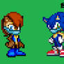 Sonic and Sally in Dust Masks