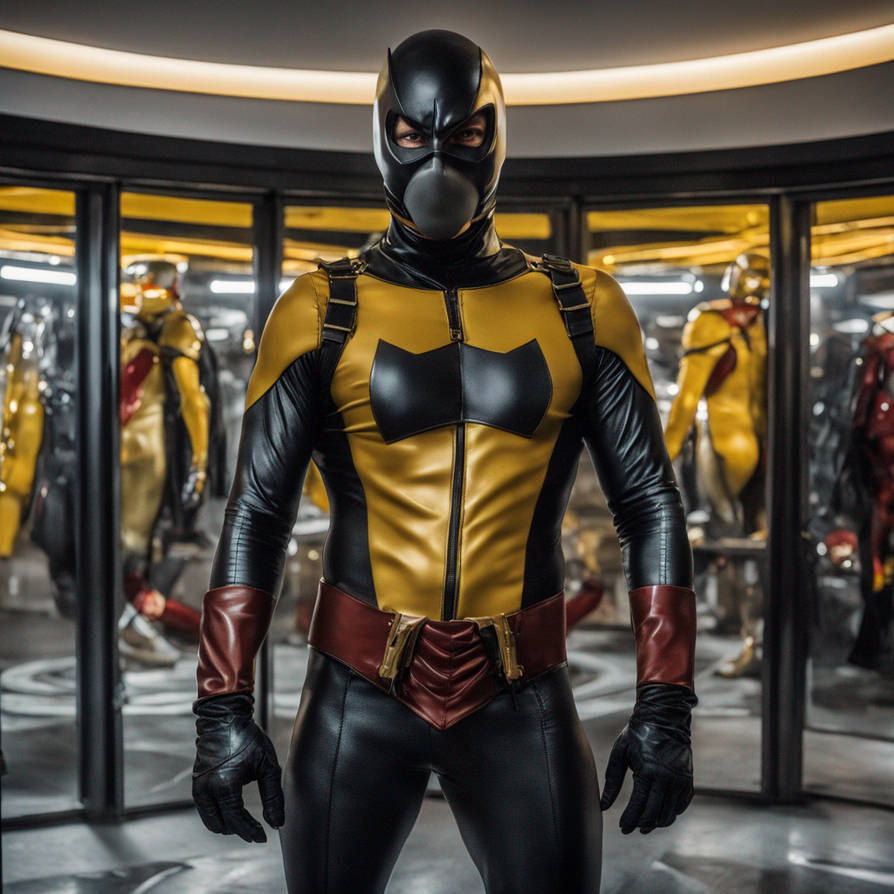 Robin Standing In The Batcave In Front Of A Full B by RupertRat on ...
