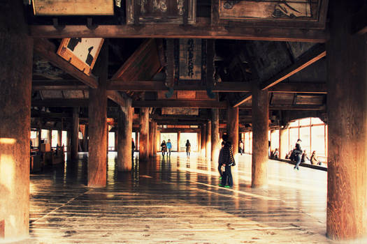 Wooden hall, Miyajima