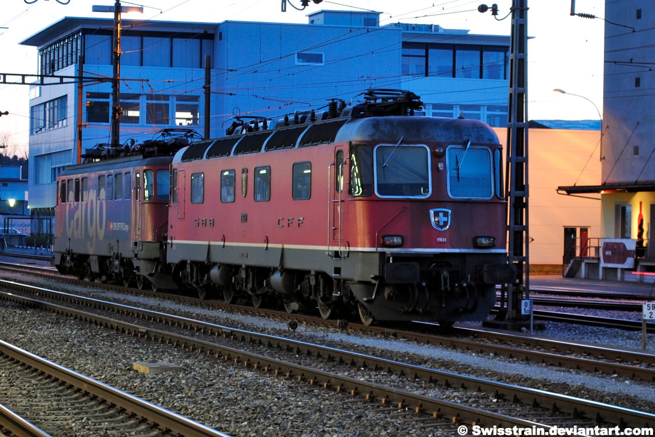 SBB Re 6-6 11608 + Ae 610 519-1 by SwissTrain on DeviantArt