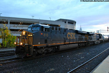 CSX GE ES44AC 816 + 715