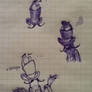 School doodles, practising pen drawing 2