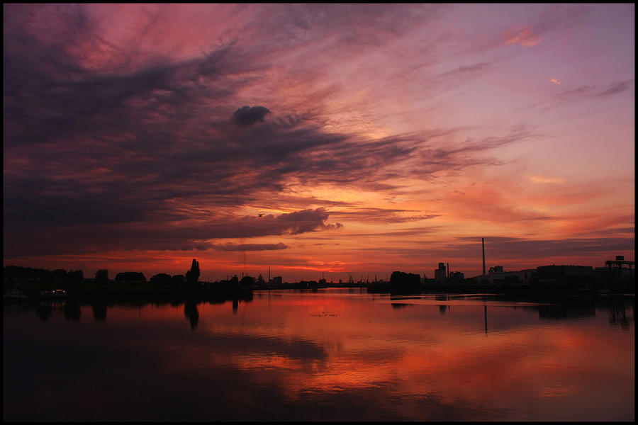 Bremen Harbor Sunset 10