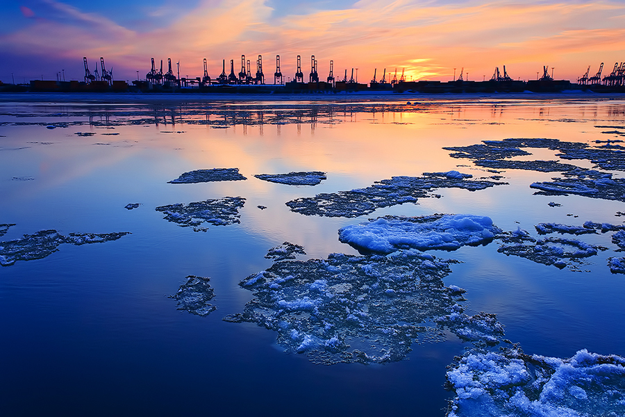 Elbe sunset