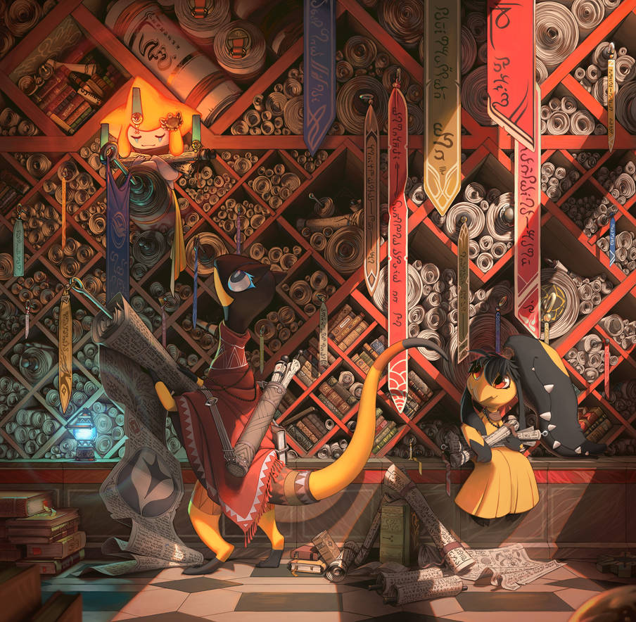 Red Library by RealSpaceJunk on DeviantArt