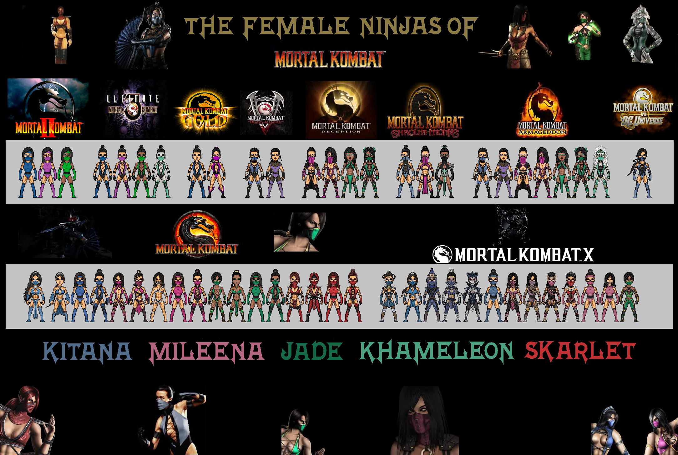 Mortal Kombat Female Ninjas