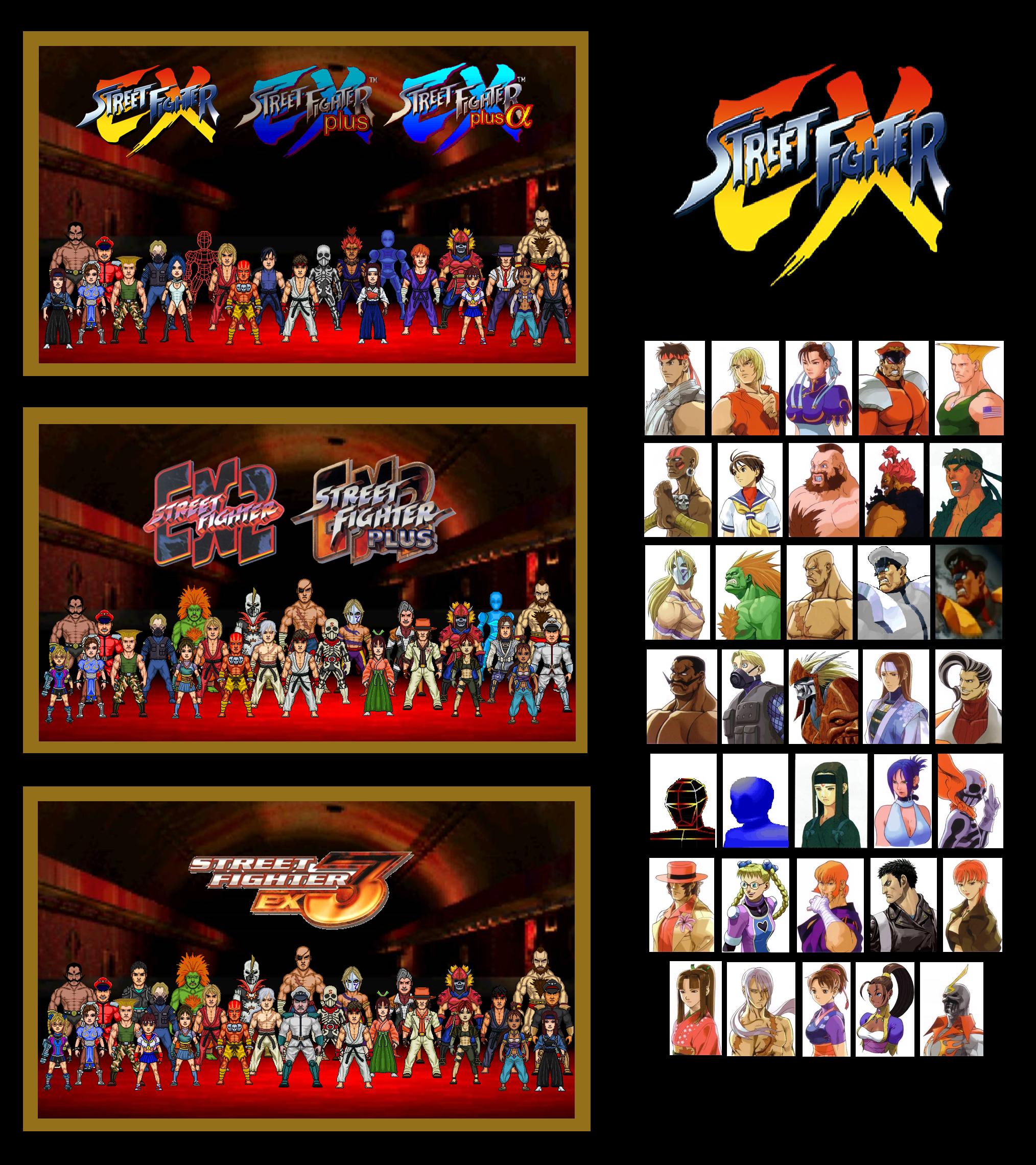 Mortal Kombat X Street Fighter Roster (I-VII) by xXKyraRosalesXx