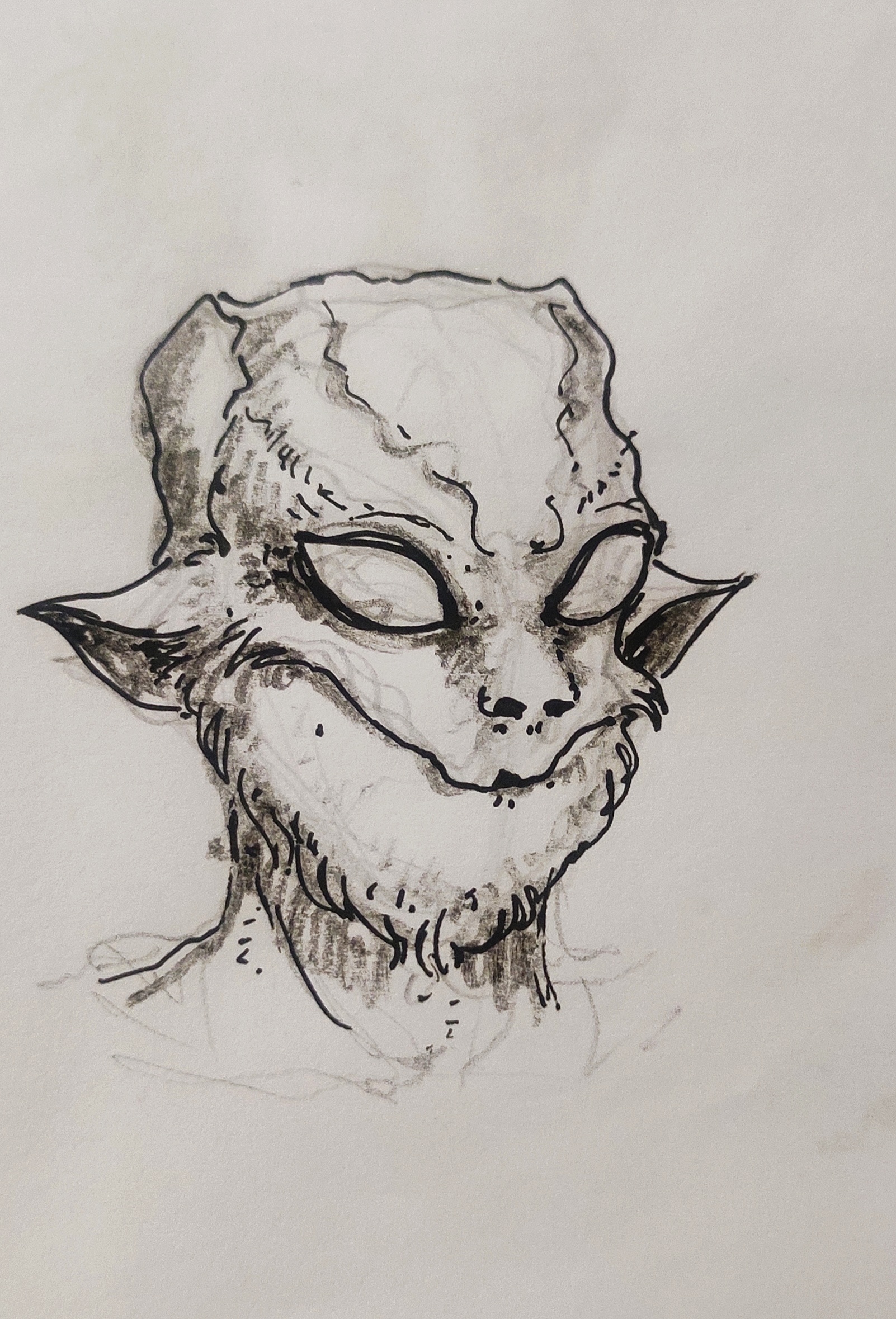pic Creature Concept Art Sketches creature concept art sketch with pencil