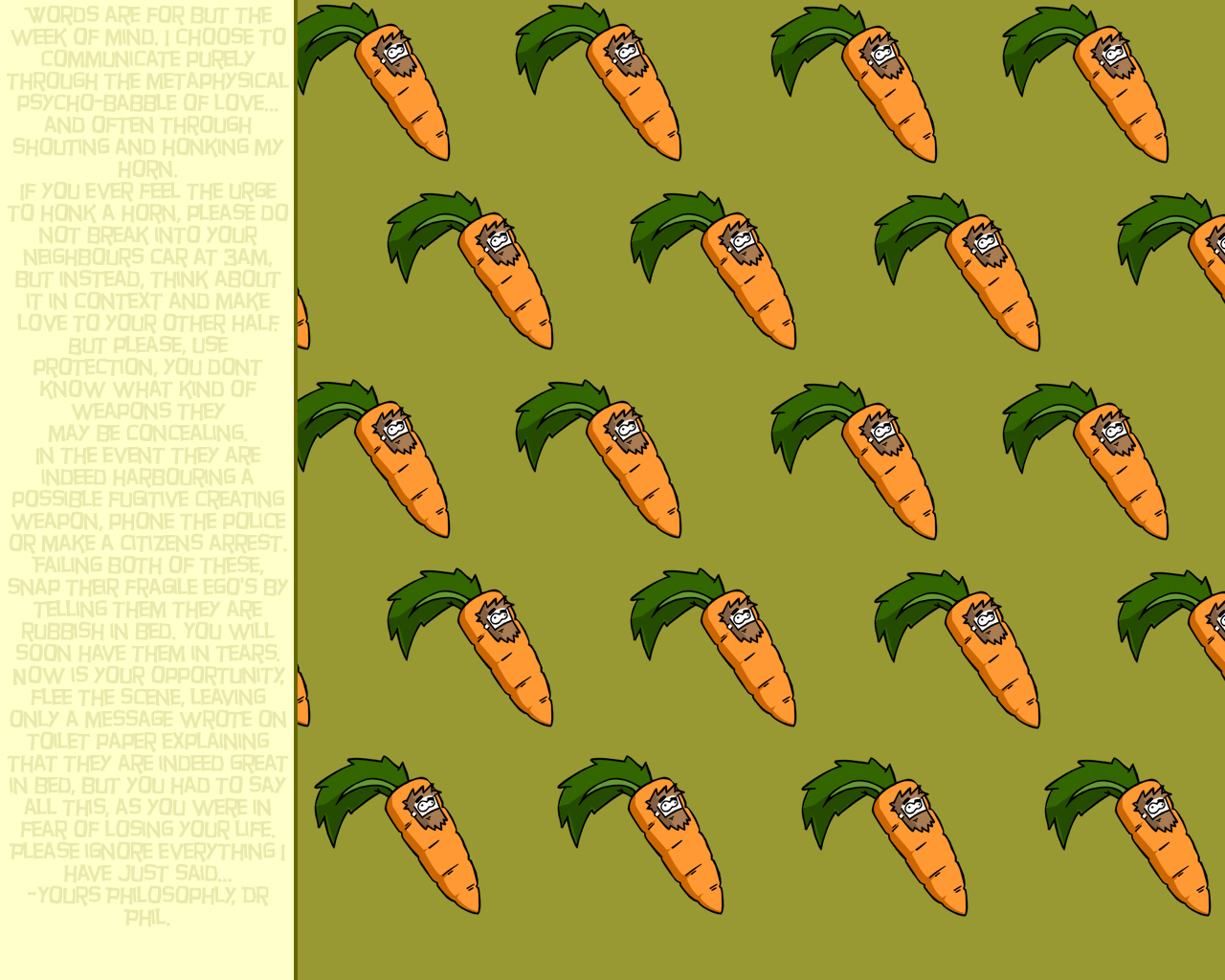 Dr Philosophy Carrot Wallpaper