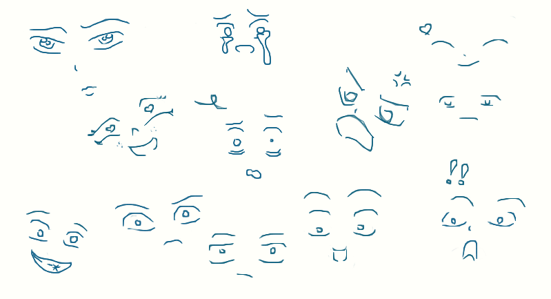 practice with faces