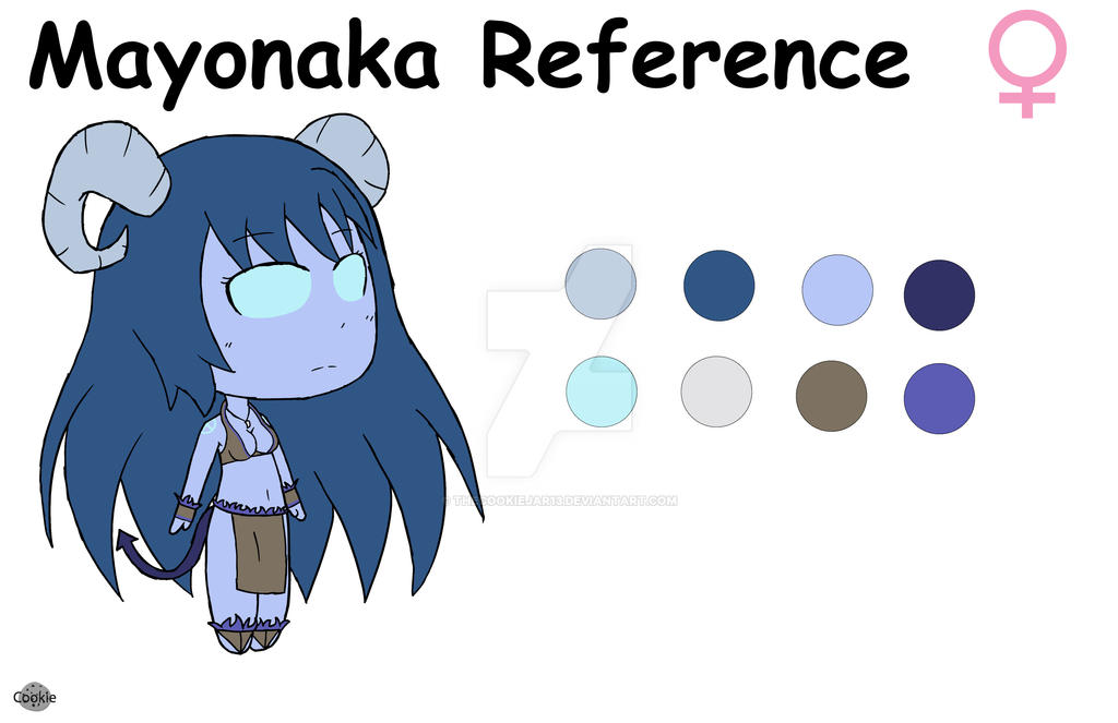 Demon Reference Sheet Mayonaka the Demon Reference Sheet by TheCookieJar13 on DeviantArt
