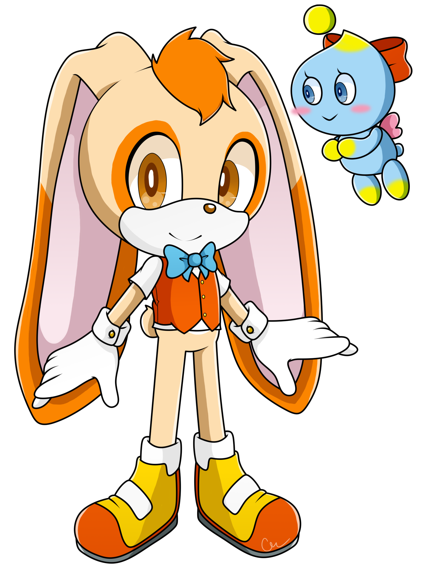 Genderbent! Cream the Rabbit and Cheese the Chao by TheCookieJar13 on ...