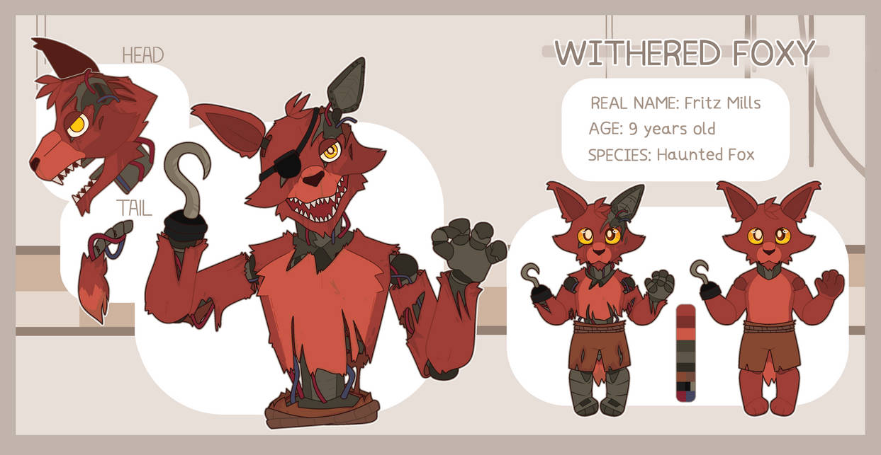 (2022) . : Withered Foxy : . by Kidademon on DeviantArt