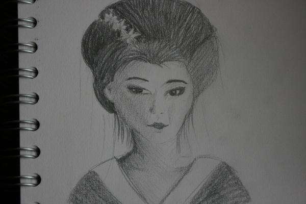 geisha sketch