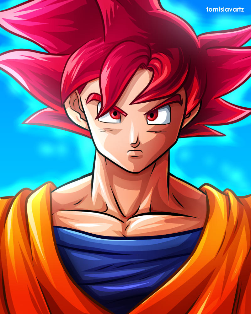 Son Goku Super Saiyan God Super Saiyan by   on @DeviantArt