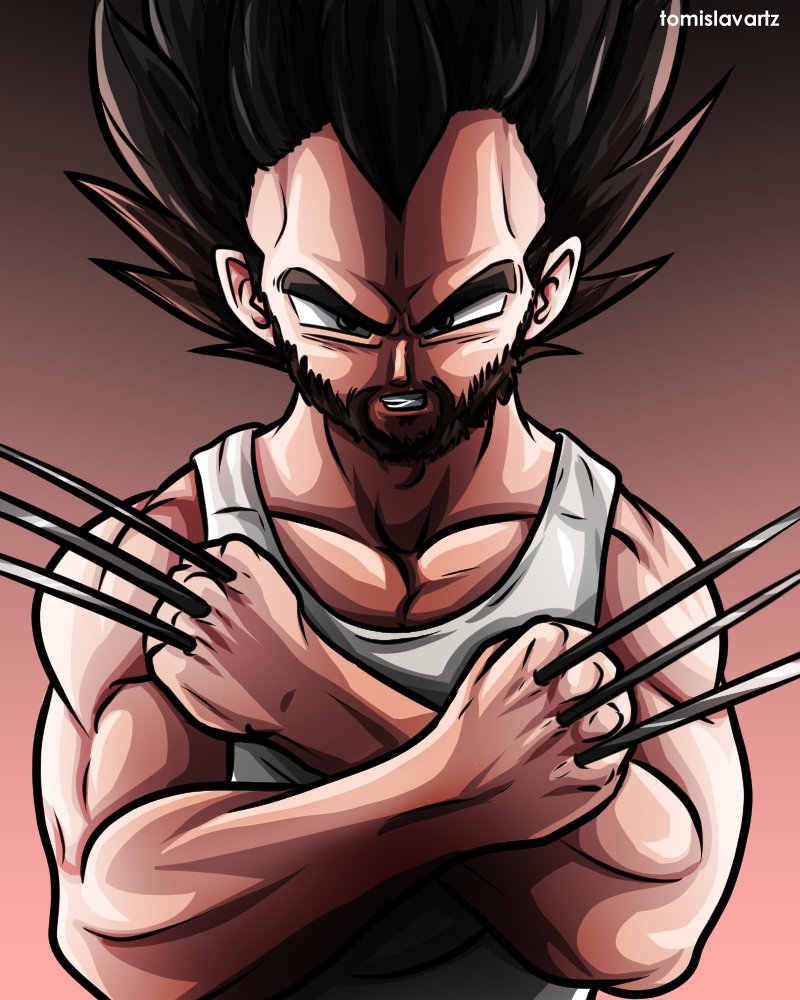 Vegeta x Wolverine (DBZ and Marvel crossover) by TomislavArtz on DeviantArt