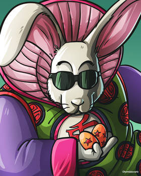 Boss Rabbit - Happy Easter -Dragon Ball Fan Art