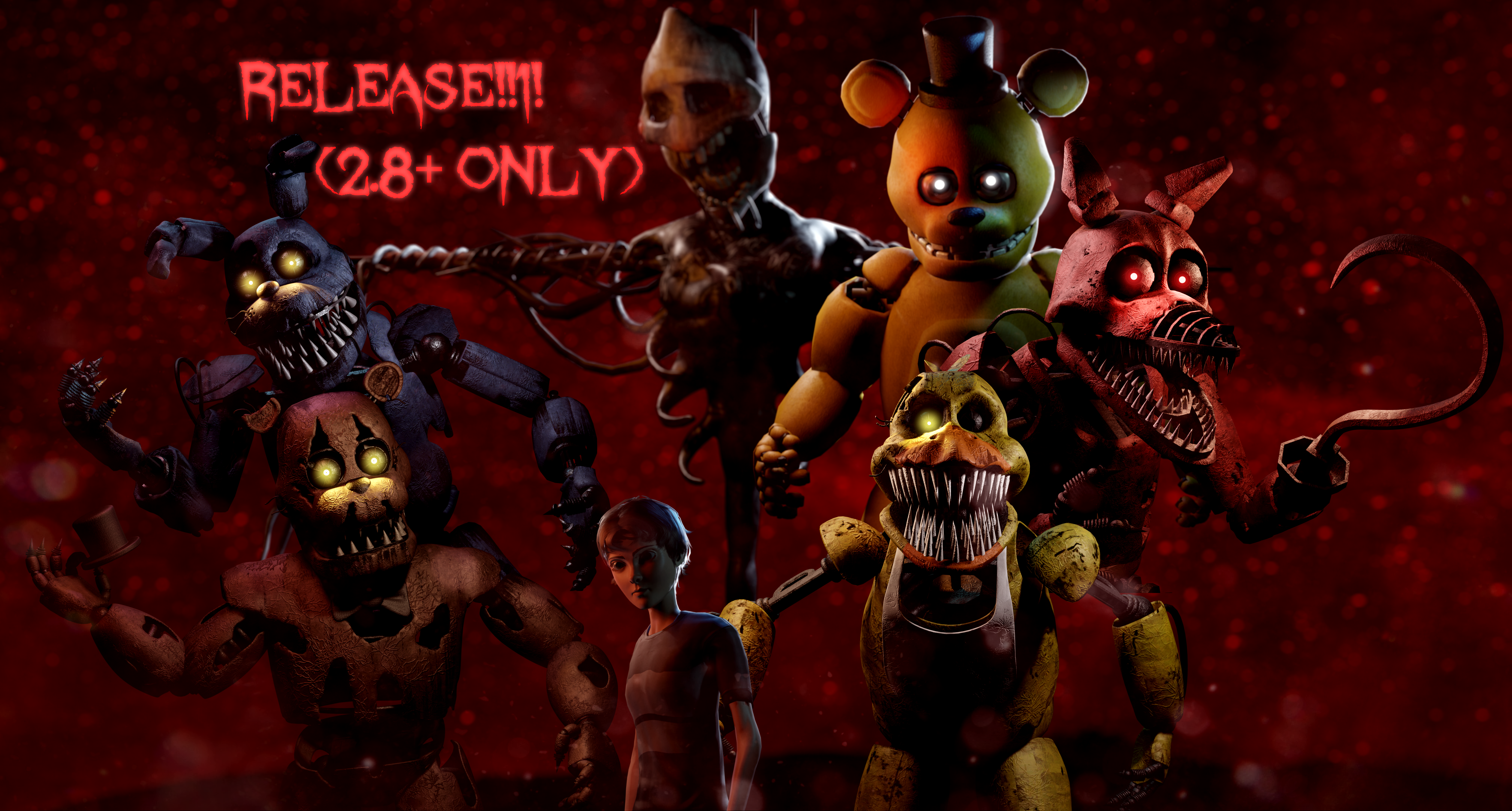 FNaF MOVIE model pack --- by Ubuntutu on DeviantArt