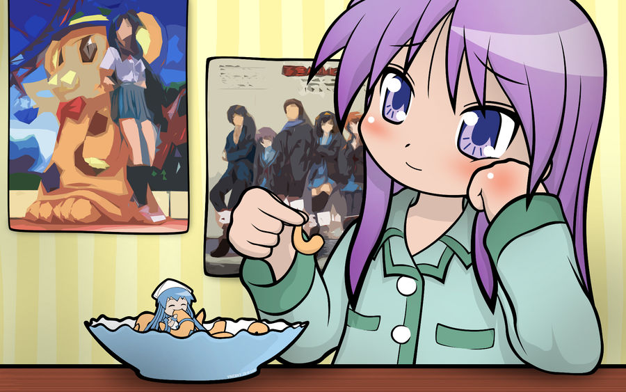 Kagami and Chibi Ika