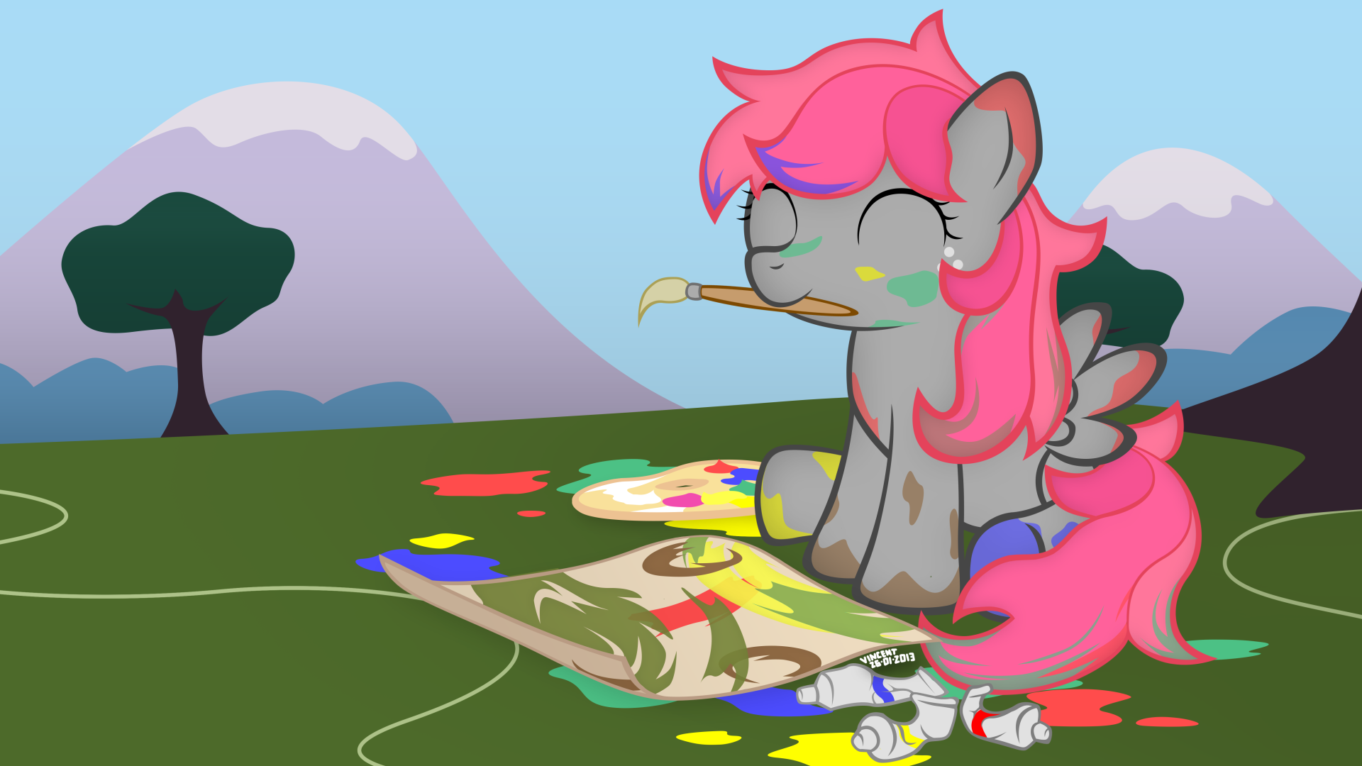 MLP#2 Candy Cloud Painting