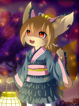 Fennec under the Fireflies