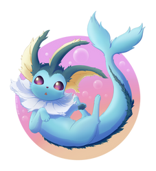 Fluffy Vaporeon by SymbianL