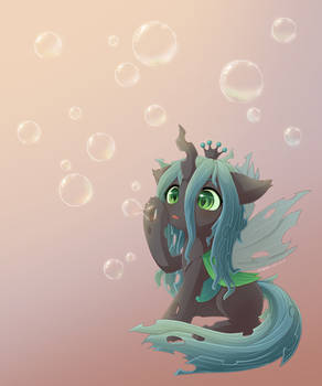 Bubbles and Princess Chrysalis