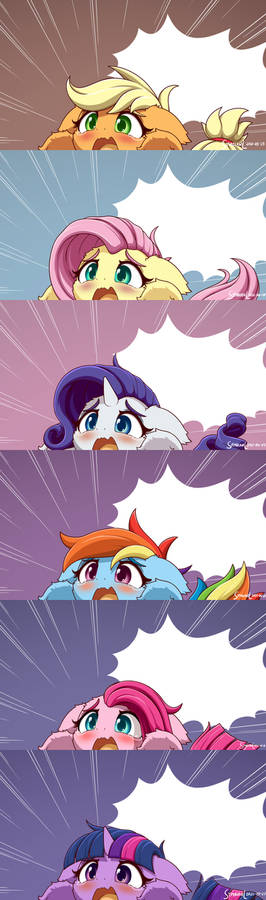 All Mane Six Crying Blanks