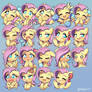 Fluttershy Faces