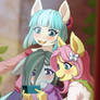Shy Ponies on a Video Call