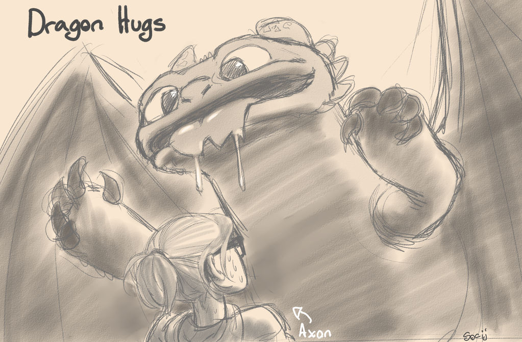 Dragon hugs