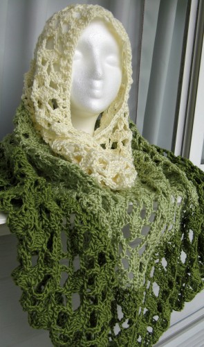 Green Scheme Head Shawl