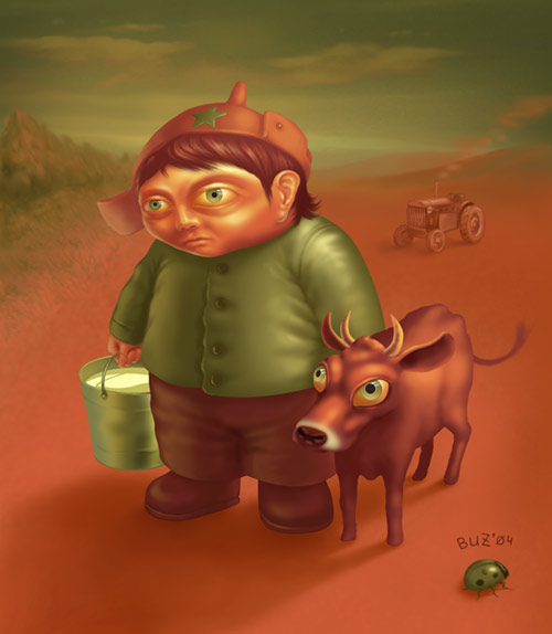 Boy and Cow