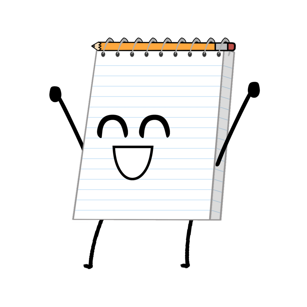 Notepad - BFDI by rhearmas on DeviantArt