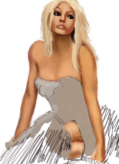 brittany spears speed painting