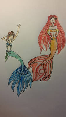 Juliet and Traha -Mermaids