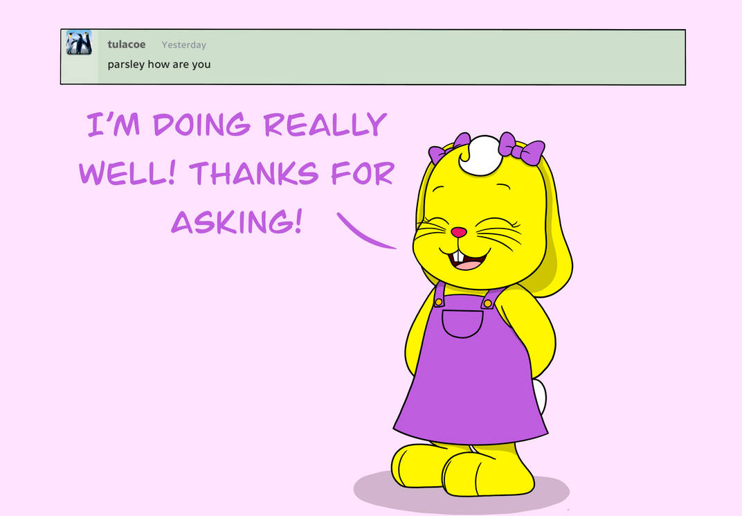 Bunny Q and A: How Are You by Katesplace2009 on DeviantArt